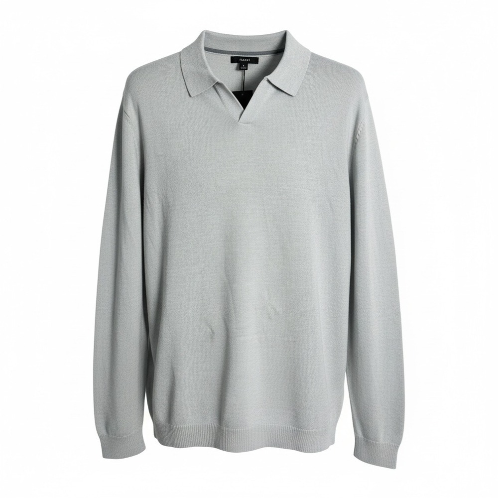 Alfani Mens  Merino‎ Wool Blend V-Neck Collar Sweater gray size XL new